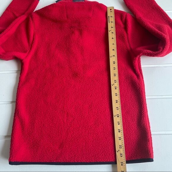 Vineyard Vines Boys' Red Velvet Sherpa Fleece Half-Zip Sweatshirt Jacket NWT L - Picture 10 of 10